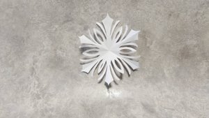 Бумажная снежинка