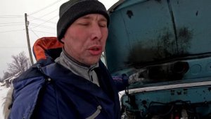 Зил-130 трудный зимний запуск! Чуть не угробили мотор! Доставка дров!