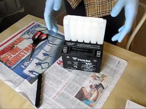 Przygotowanie akumulatora motocyklowego do pracy смотреть онлайн