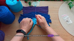 Идеально ровный лист в технике макраме