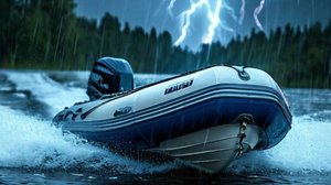 Тестируем РИБ VOLNA 550 RIB по 40-кой MERCURY