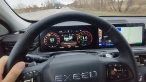 Exeed TXL рест, автоматическое удержание в полосе #1