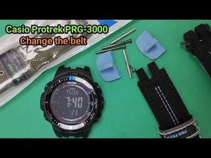How to change balt Casio Protrek PRG-3000.