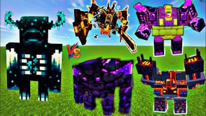 Warden Vs All Cataclysm Bosses In Minecraft - Can Warden Defeat Them ?