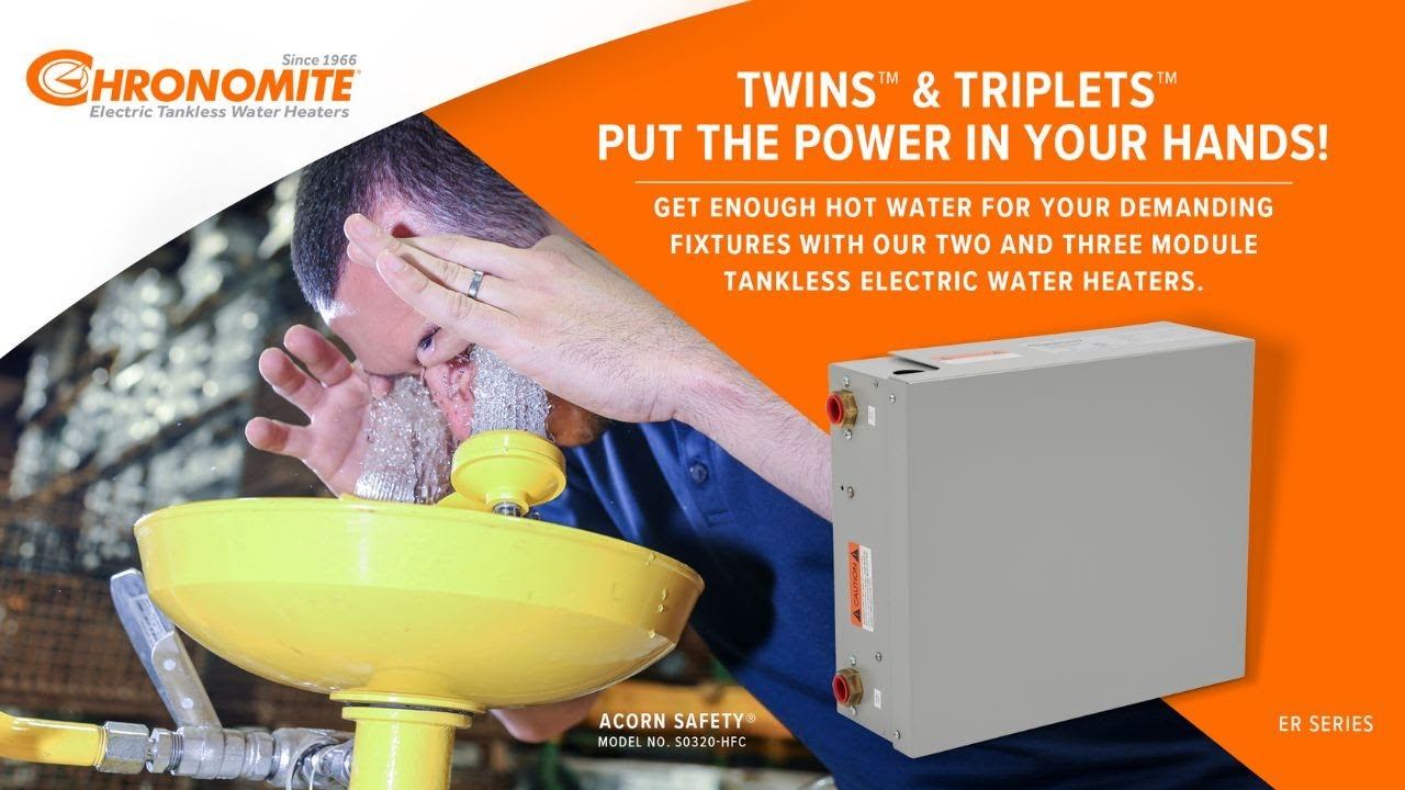 Chronomite Twins™ & Triplets™ Instant-Temp Electric Tankless Water Heaters | Features and Benefits смотреть онлайн