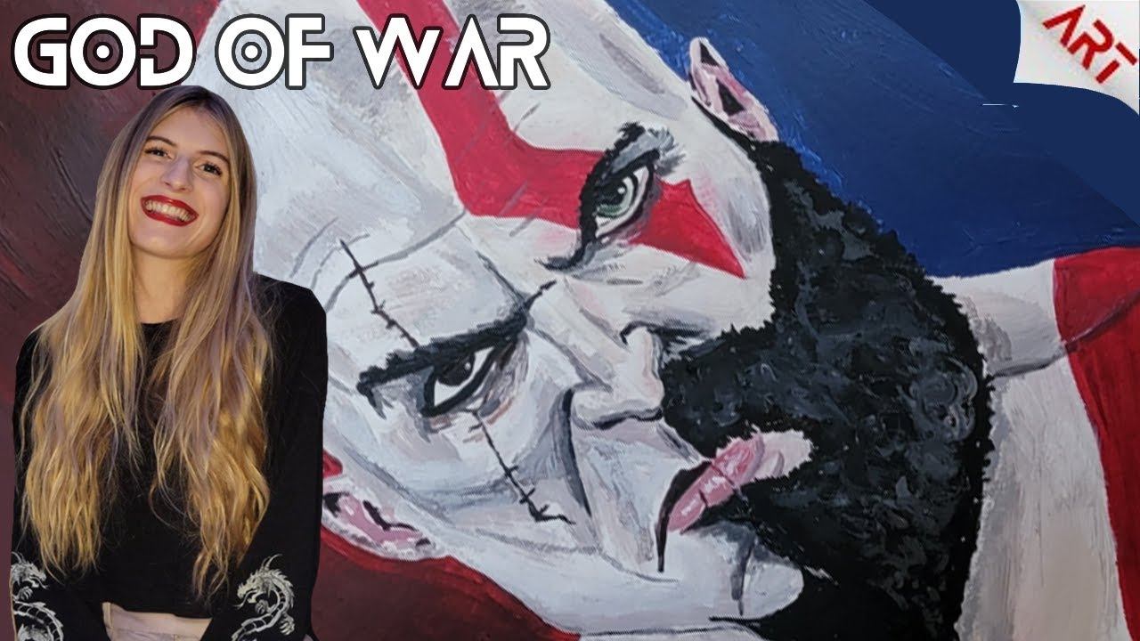 Painting God of War Art | The Two Sides of Kratos смотреть онлайн
