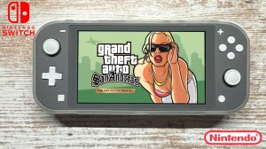 Grand Theft Auto: San Andreas – The Definitive Edition Nintendo Switch Lite Gameplay