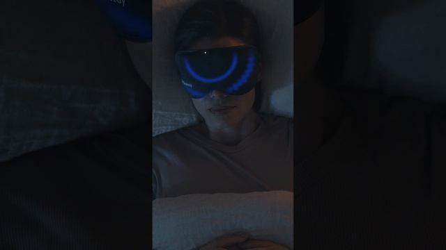 Маска для сна SleepMask😴3 регулируемых режима вибрации😎100% затемнение