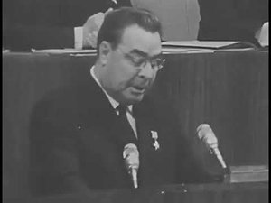 Заключительное выступление Леонида Брежнева на XXIII съезде коммунистической партии Советского Союз