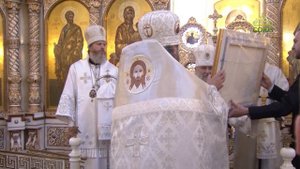 Божественная литургия в Михайловском соборе поселка Токсово