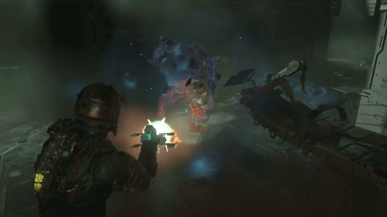 Dead Space Remake - Chapter 5 Escape The Creature (Regenerator Hunter) Line Gun Location Gameplay смотреть онлайн