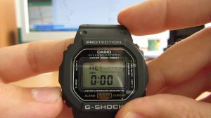 Casio DW-5600E-1V видео-обзор и настройка