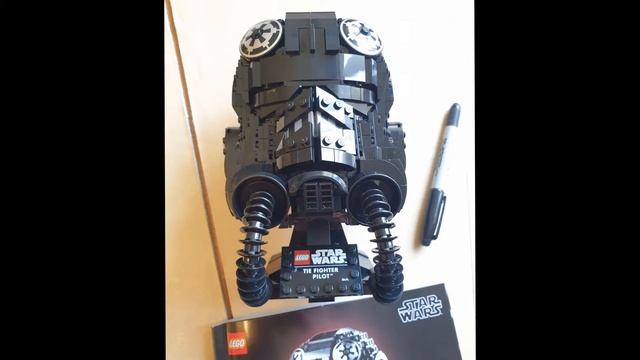 Lego Star Wars Set 75274 TIE Fighter Pilot Helmet Timelapse Build смотреть онлайн