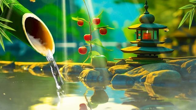 Beautiful Relaxing Piano & Deep Sleeping Music - Water Sound, Meditation Music, Bamboo,Calming Musi смотреть онлайн
