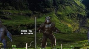 King Kong Evolution Size Comparison (1933 - 2024)