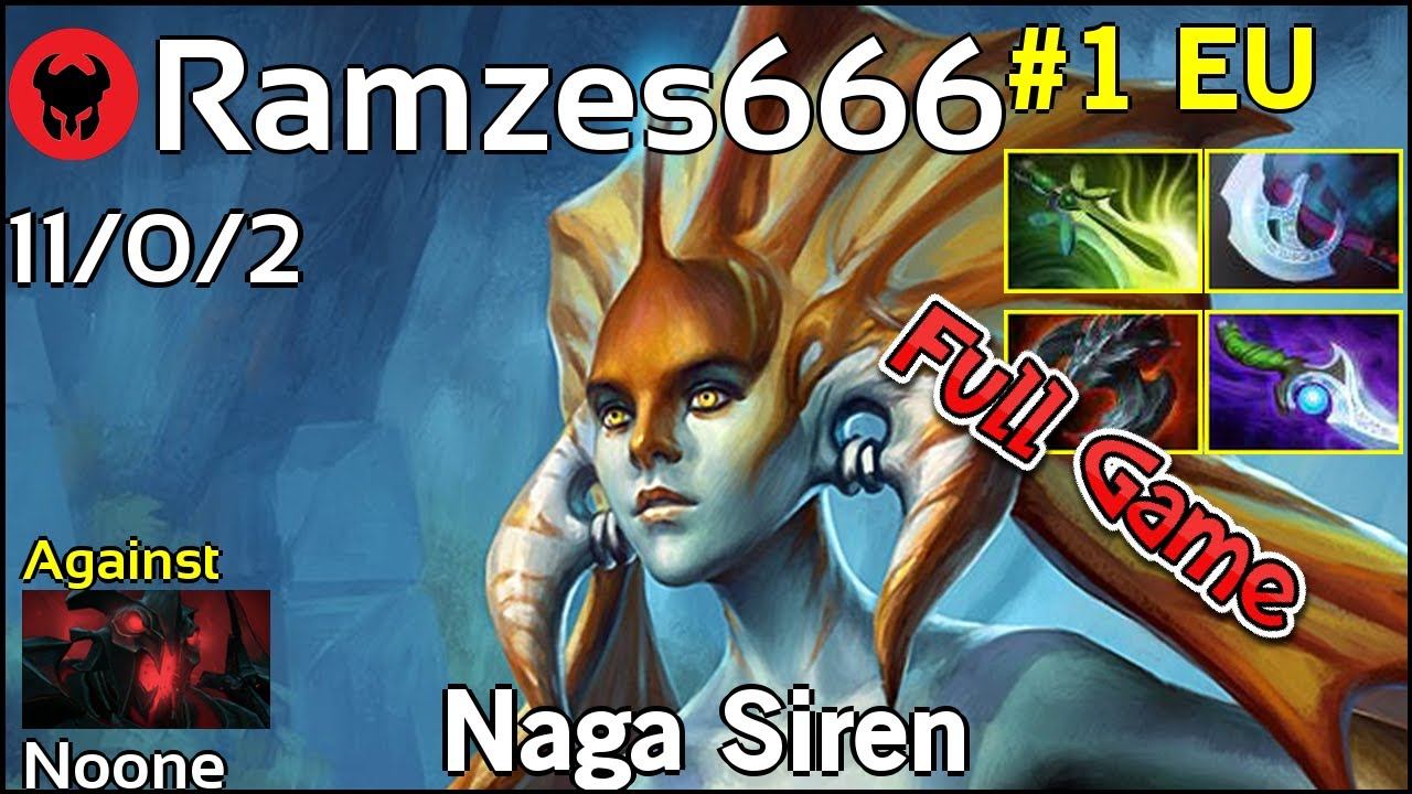 Ramzes666 [VP] plays Naga Siren!!! Dota 2 Full Game 7.21