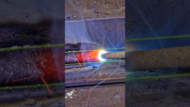 Fillet weld with electrodes