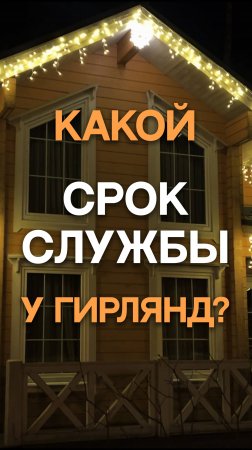 Какой срок службы у гирлянд ? #новый2025год#новогоднийуют#освещение#освещениеучастка#тренд2025