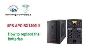 UPS APC BX1400UI - How to replace the batteries