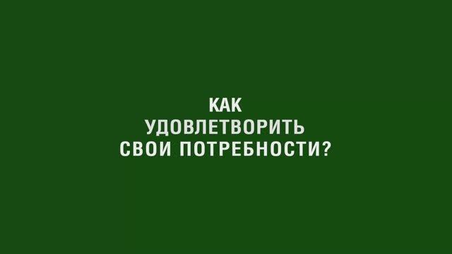 Как удовлетворить свои потребности?