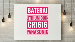 Baterai Lithium Coin Kancing CR1616