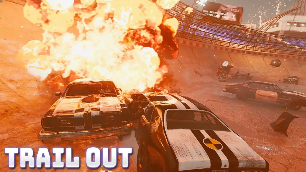 TRAIL OUT Gameplay (Wreckfest / Flatout / Destruction Derby Mixed Together ) PC Steam 4K смотреть онлайн