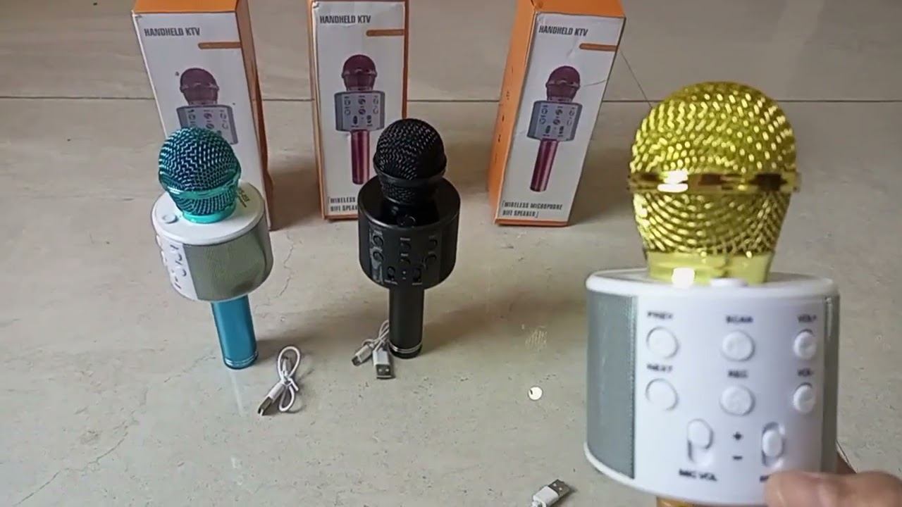 Wireless Bluetooth Karaoke Microphone for Kids, 5-in-1 Portable Handheld Karaoke Mic Speaker Player