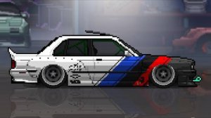 Жизнь - это гонка. BMW M3 E30 - pixel car racer. #7