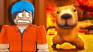 Играю в игру побег из тюрьмы капибары Роблокс!