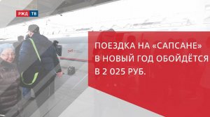 Поездка на «Сапсане» в Новый год обойдётся в 2025 руб.