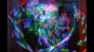 шоу огоньков,огоньки в движении