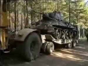 Танк т-34 достали из болота