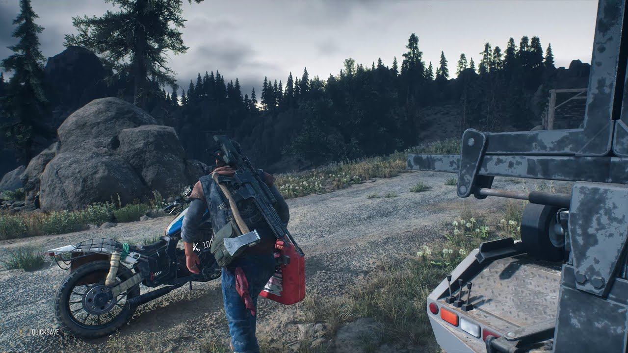 Days Gone (PC 4K) Freeroam Driving / Exploring No Commentary смотреть онлайн