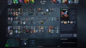 Pregame interface. DotA 2 7.00