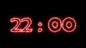 Неоновый електрический таймер 22 минуты обратный отсчет