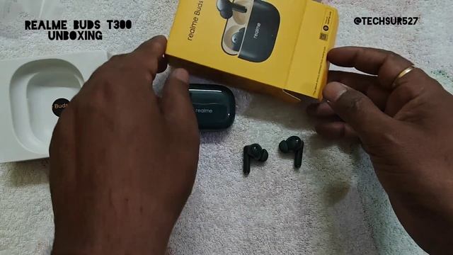 realme buds T300 unboxing | best quality | 40 hours total playback | 30 db active noise cancellatio