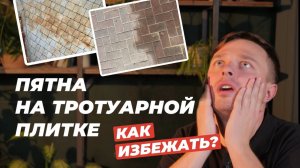 Почему марается тротуарная плитка и как этого избежать