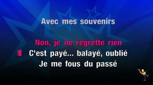 Non Je Ne Regrette Rien - Edith Piaf (KARAOKE)