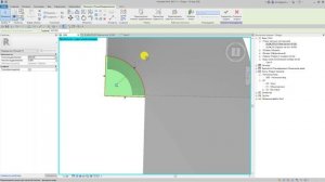 Создание пандуса формой и моделью в контексте + его армирование