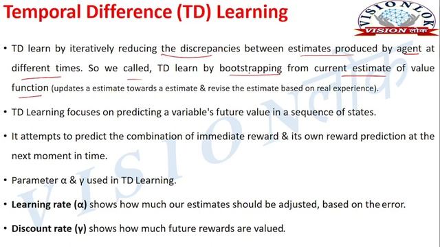 Temporal Difference Learning | TD Learning Algorithm | On-Policy TD | SARSA | Reinforcement Learnin