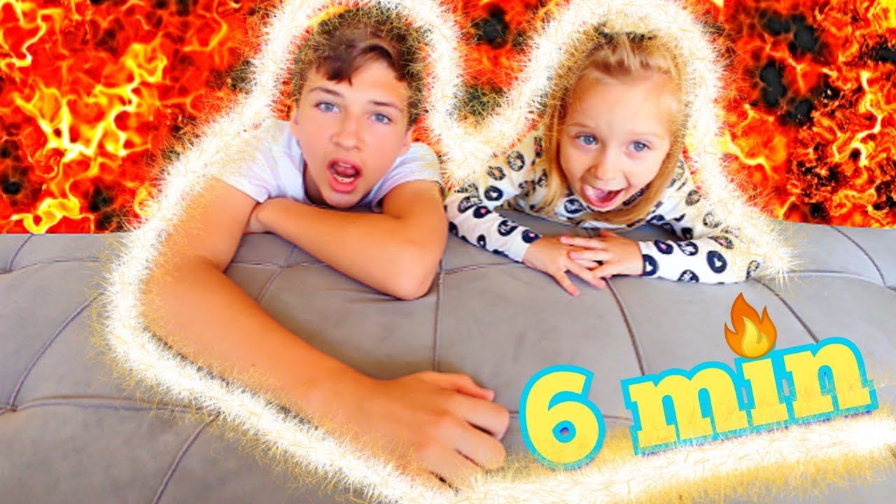 Пол это лава the floor is lava challenge | Сборник забавные детские истории про Егора и Еву