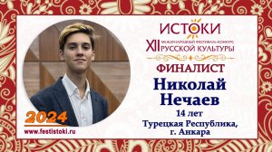 Нечаев Николай, 14 лет. Турция, г. Анкара.