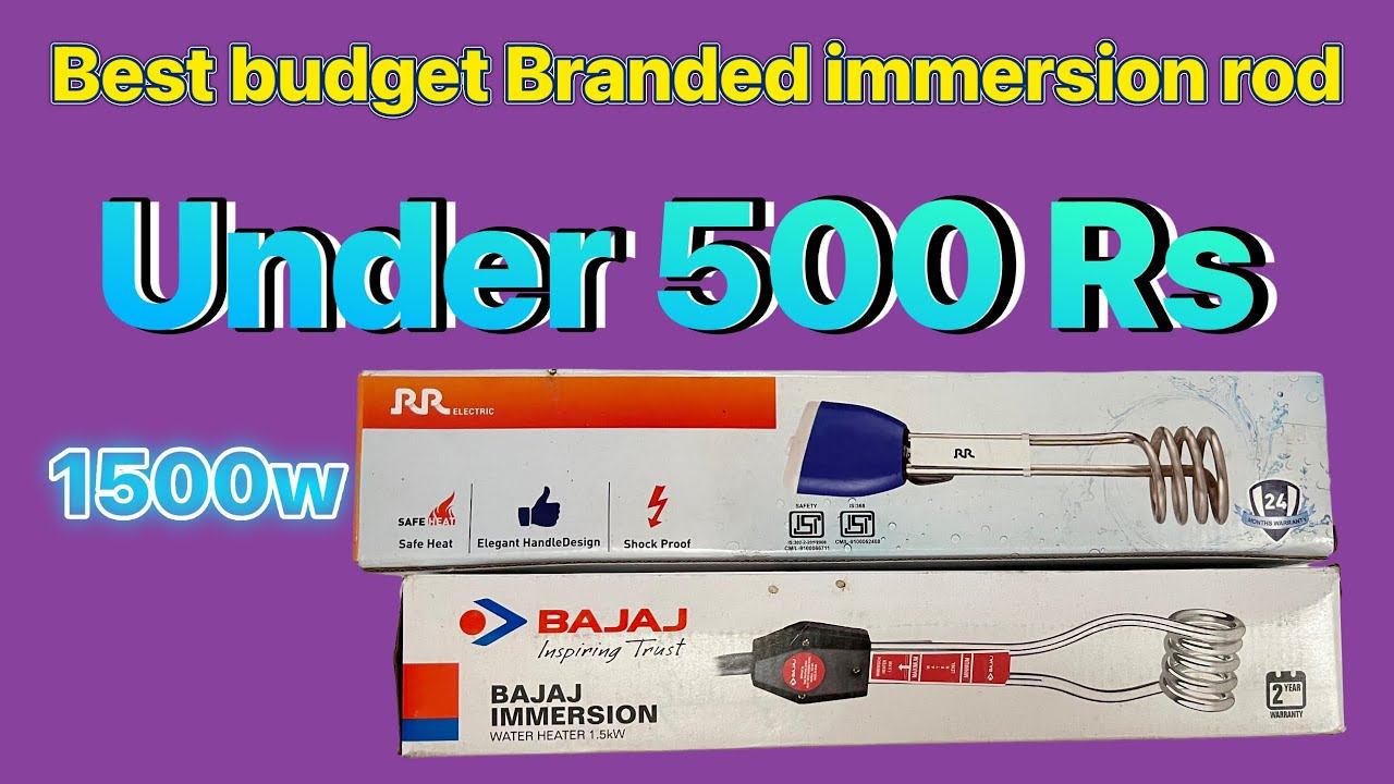 Best immersion rod under 500 Rs | Bajaj | RR Immersion Rod Water Heater 1500 Watts смотреть онлайн