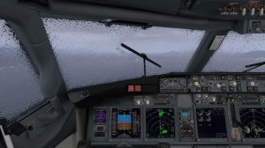 X-Plane 11 | xEnviro 1.16 | Heavy Rain landing in Ibiza |  ZIBO 738