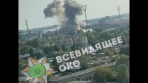 В сети появилось видео, снятое, предположительно, сразу после прилёта по дамбе Вышгородской ГЭС