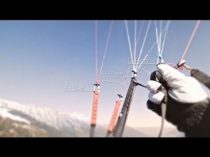 Система управления парапланом NOVA на акселераторе (speedbrake risers)