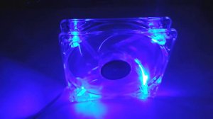 Zalman ZA1225CSL fan test, LED