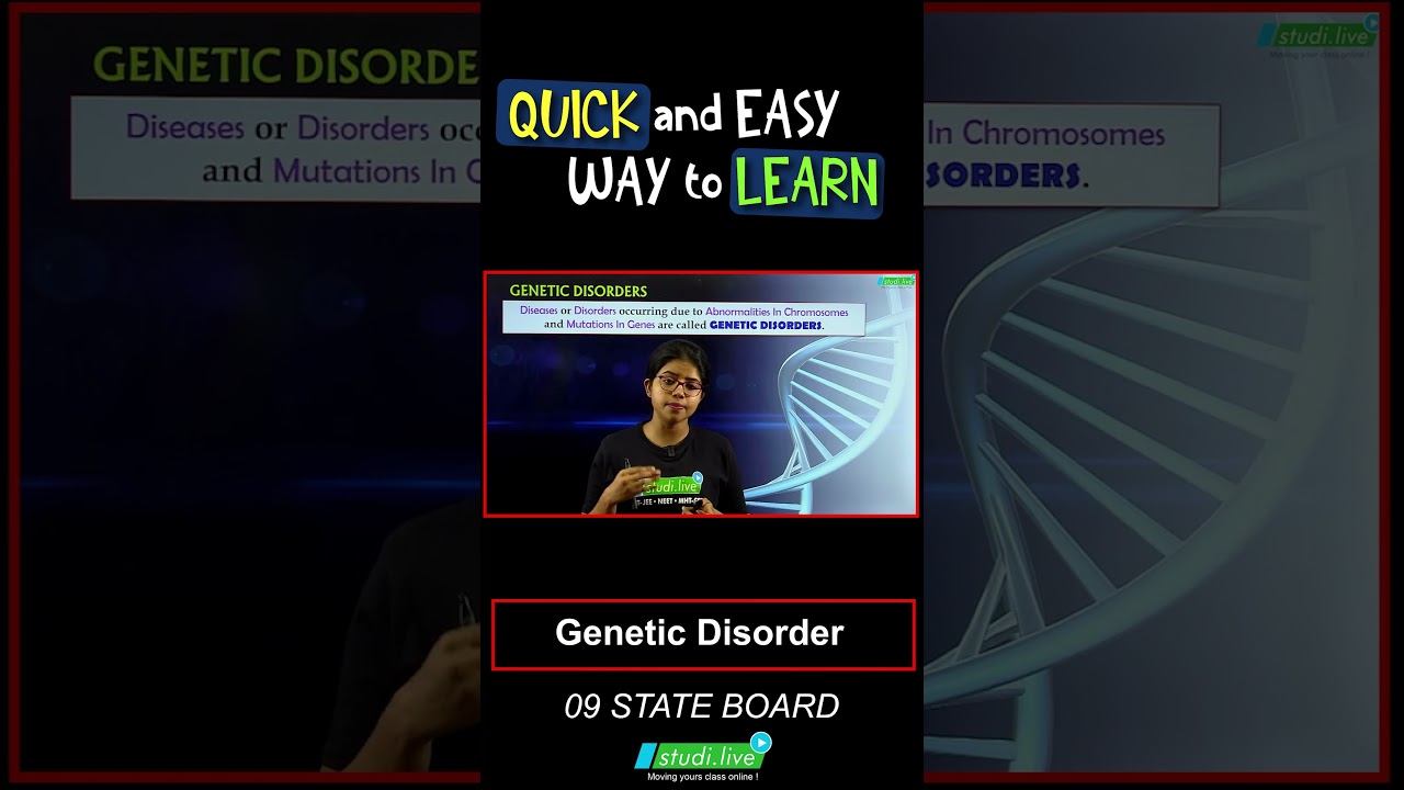 Genetic Disorder || Heredity & Variation || #biology #stateboard