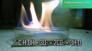 C2H5OH + 3O2 → 2CO2 + 3H2O | Ethanol phản ứng với oxy