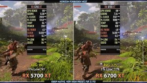 RX 5700 XT vs RX 6700 XT - Test in 11 Games + FSR 3.1 Frame Generation